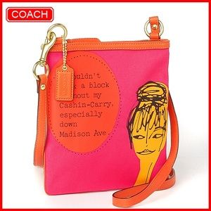 Coach Bonnie Cashin & Carry Leather & Canvas Bag